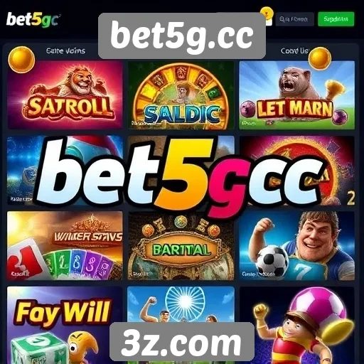 Variedade de jogos disponíveis na bet5g.cc